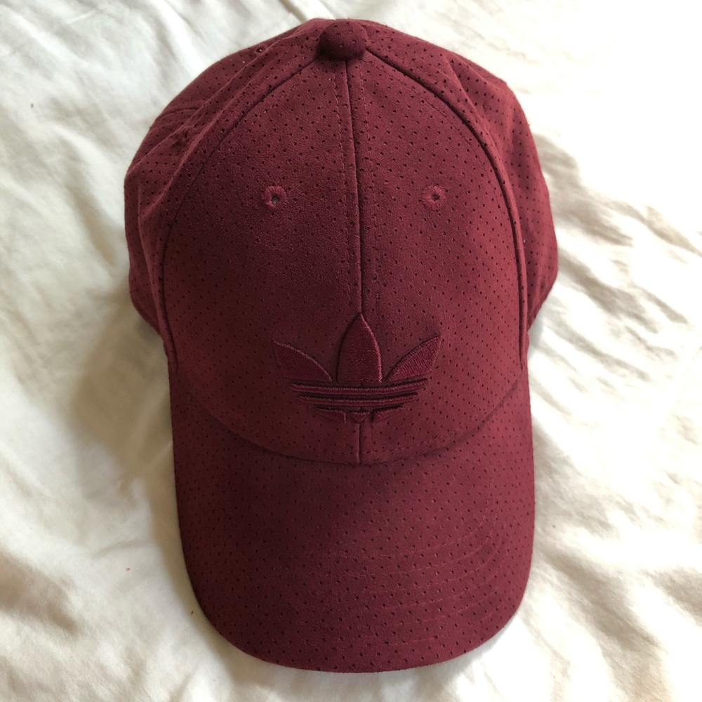 Burgundy Adidas Hat